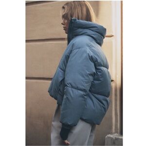 Women's Blue Puffer Jacket